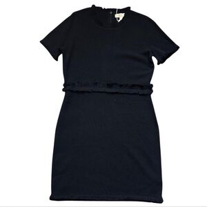 NWT MICHAEL Michael Kors Women’s Chic Black Textured Knit Dress — LARGE